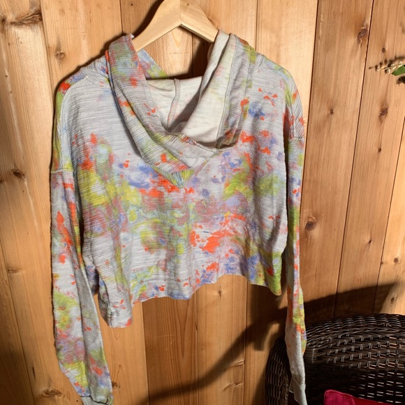 Free People Cropped Tie-dye Hoodie - Picture 4 of 4